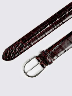 MOSS Red Italian Croc Belt Clearance