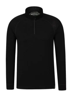 Mountain Warehouse Black Merino Multipack Thermal Top Hot
