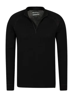 Mountain Warehouse Black Merino Multipack Thermal Top Hot