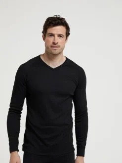 Mountain Warehouse Mens Talus Thermal Top Black