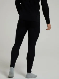 Mountain Warehouse Black Mens Merino II Thermal Baselayer Joggers Sale