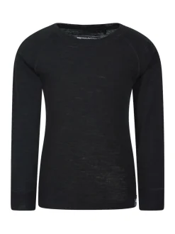 Mountain Warehouse Merino II Kids Round Neck Thermal Top Black Online