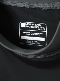 Mountain Warehouse Black Mens Long Sleeve Rash Vest Best