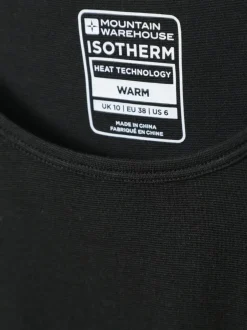 Mountain Warehouse Black Keep The Heat Womens IsoTherm Thermal Vest Top Outlet
