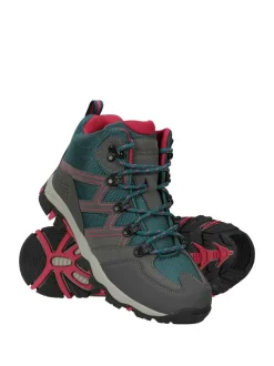 Mountain Warehouse Blue Kids Oscar Walking Boots Outlet