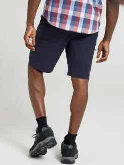 Mountain Warehouse Blue Mens Trek Walking Shorts New