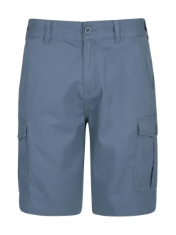 Mountain Warehouse Blue Mens Lakeside 100% Cotton Cargo Shorts