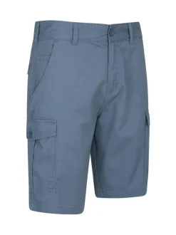 Mountain Warehouse Blue Mens Lakeside 100% Cotton Cargo Shorts