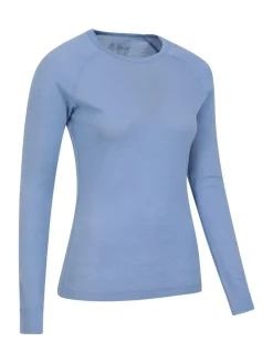 Mountain Warehouse Womens Merino II Thermal Top Blue Outlet