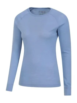 Mountain Warehouse Womens Merino II Thermal Top Blue Outlet