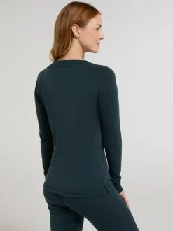 Mountain Warehouse Talus Womens Round Neck Thermal Top Green Sale