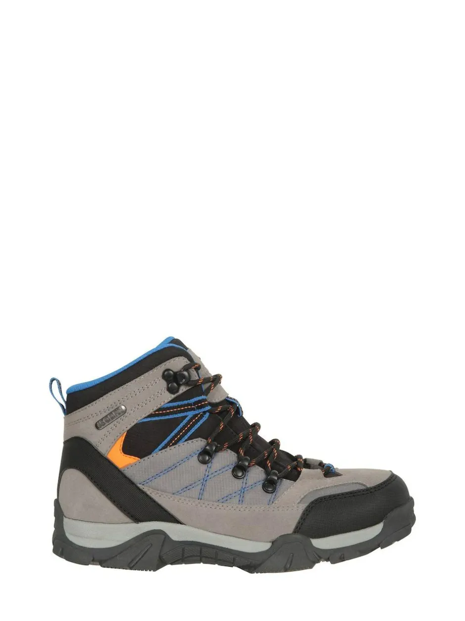 Mountain Warehouse Grey Kids Trail Waterproof Walking Boots