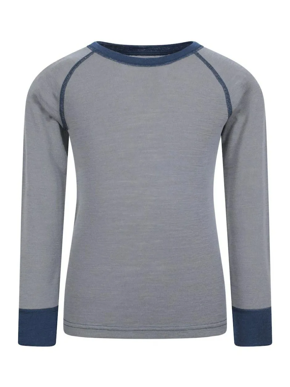 Mountain Warehouse Merino II Round Neck Baselayer Top Grey Clearance