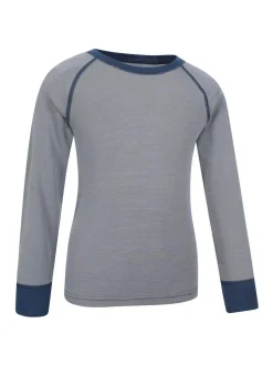 Mountain Warehouse Merino II Round Neck Baselayer Top Grey Clearance
