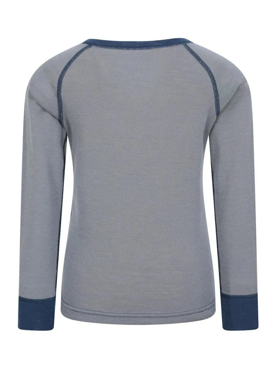 Mountain Warehouse Merino II Round Neck Baselayer Top Grey Clearance
