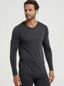 Mountain Warehouse Mens Talus Thermal Top Grey Clearance