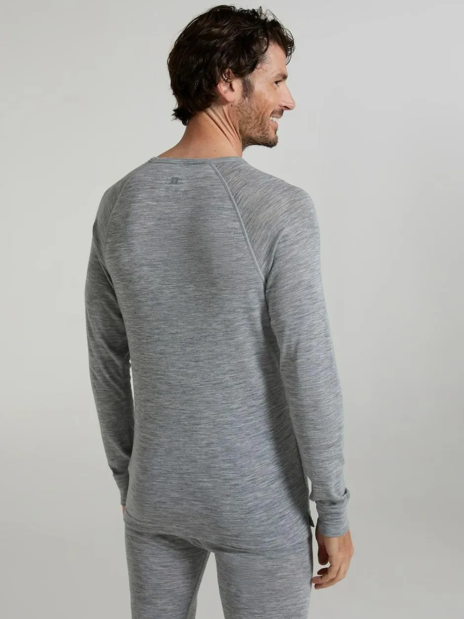 Mountain Warehouse Merino Mens Round Neck Thermal Top Grey Best