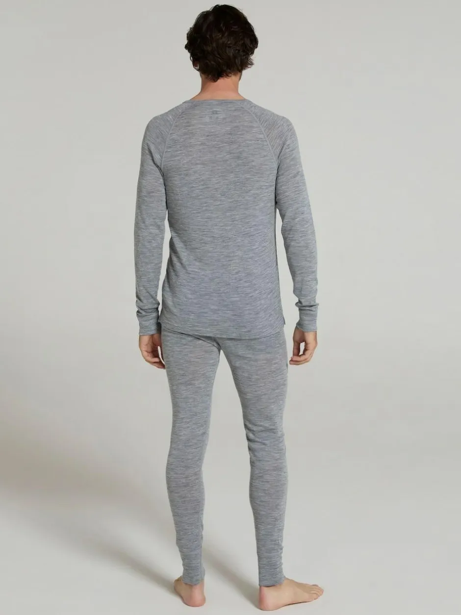 Mountain Warehouse Merino Mens Round Neck Thermal Top Grey Best
