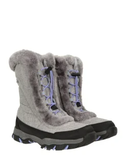 Mountain Warehouse Ohio Youth Adaptive Snow Boots Grey New