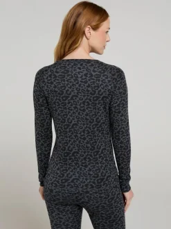 Mountain Warehouse Grey Talus Printed Womens Thermal Top Discount