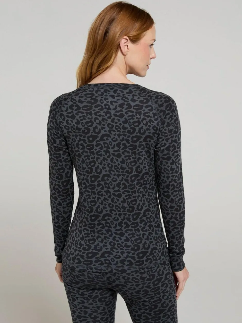 Mountain Warehouse Grey Talus Printed Womens Thermal Top Discount