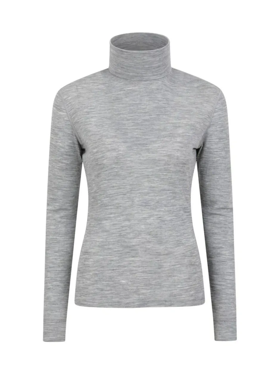Mountain Warehouse Grey Womens Merino Thermal Top Clearance