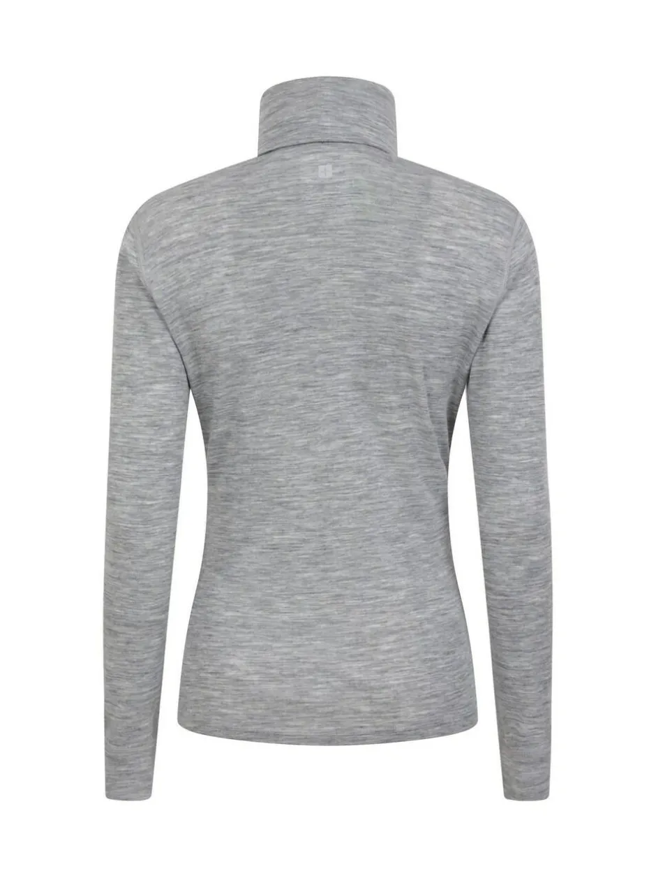 Mountain Warehouse Grey Womens Merino Thermal Top Clearance