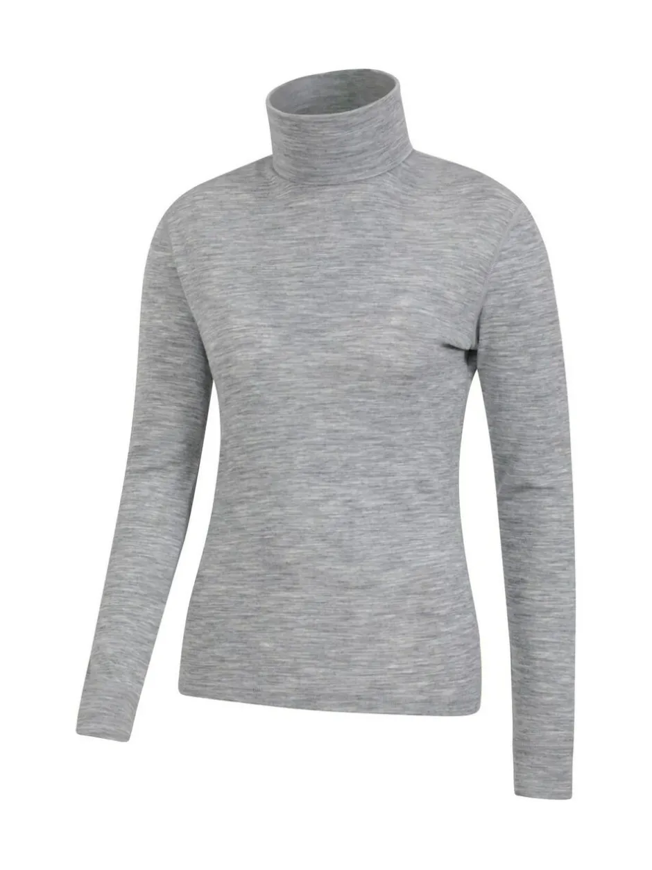 Mountain Warehouse Grey Womens Merino Thermal Top Clearance