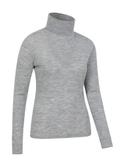 Mountain Warehouse Grey Womens Merino Thermal Top Clearance