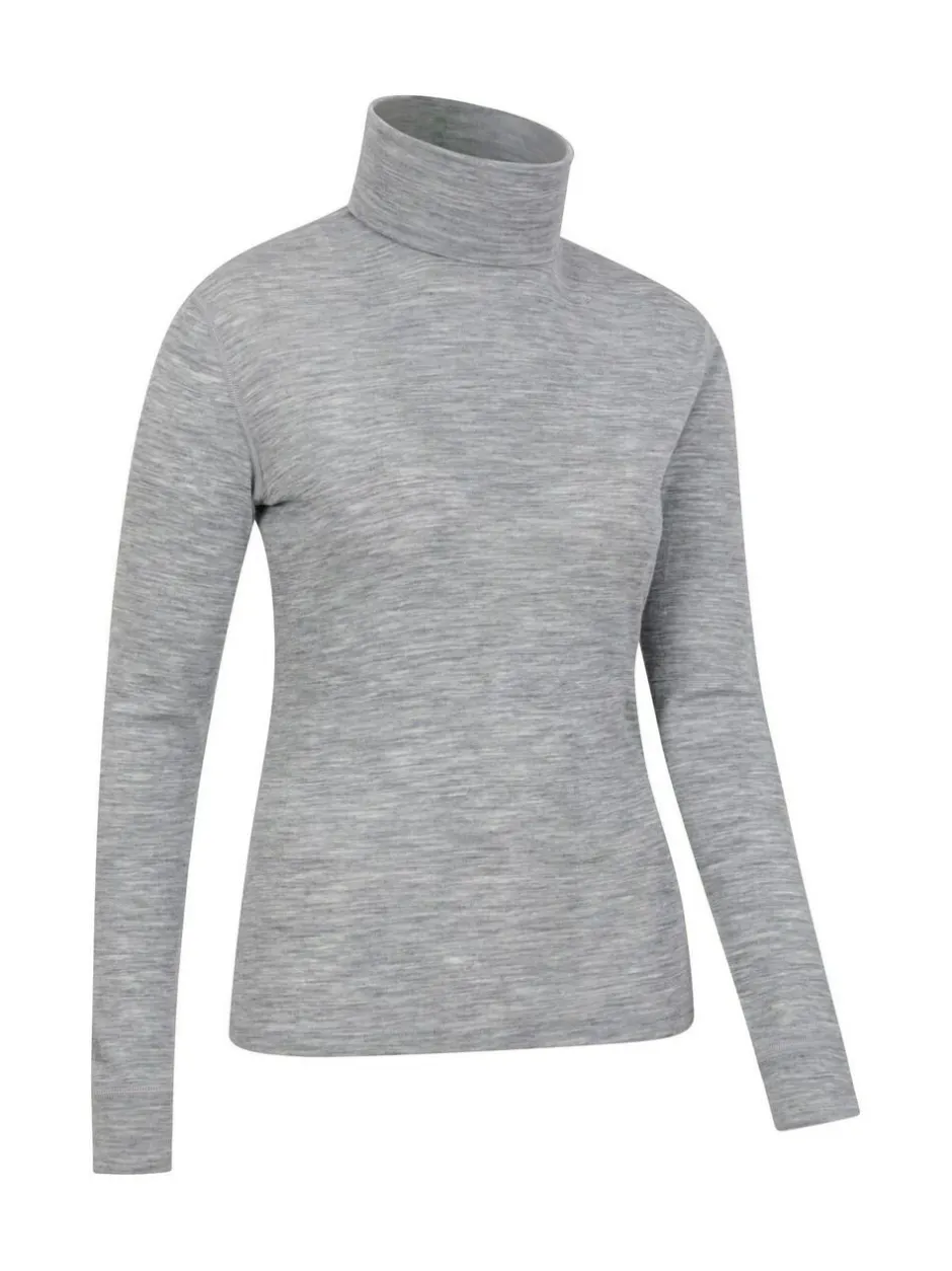 Mountain Warehouse Grey Womens Merino Thermal Top Clearance