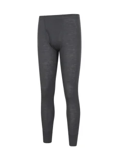 Mountain Warehouse Light Black Mens Merino II Thermal Baselayer Joggers Clearance