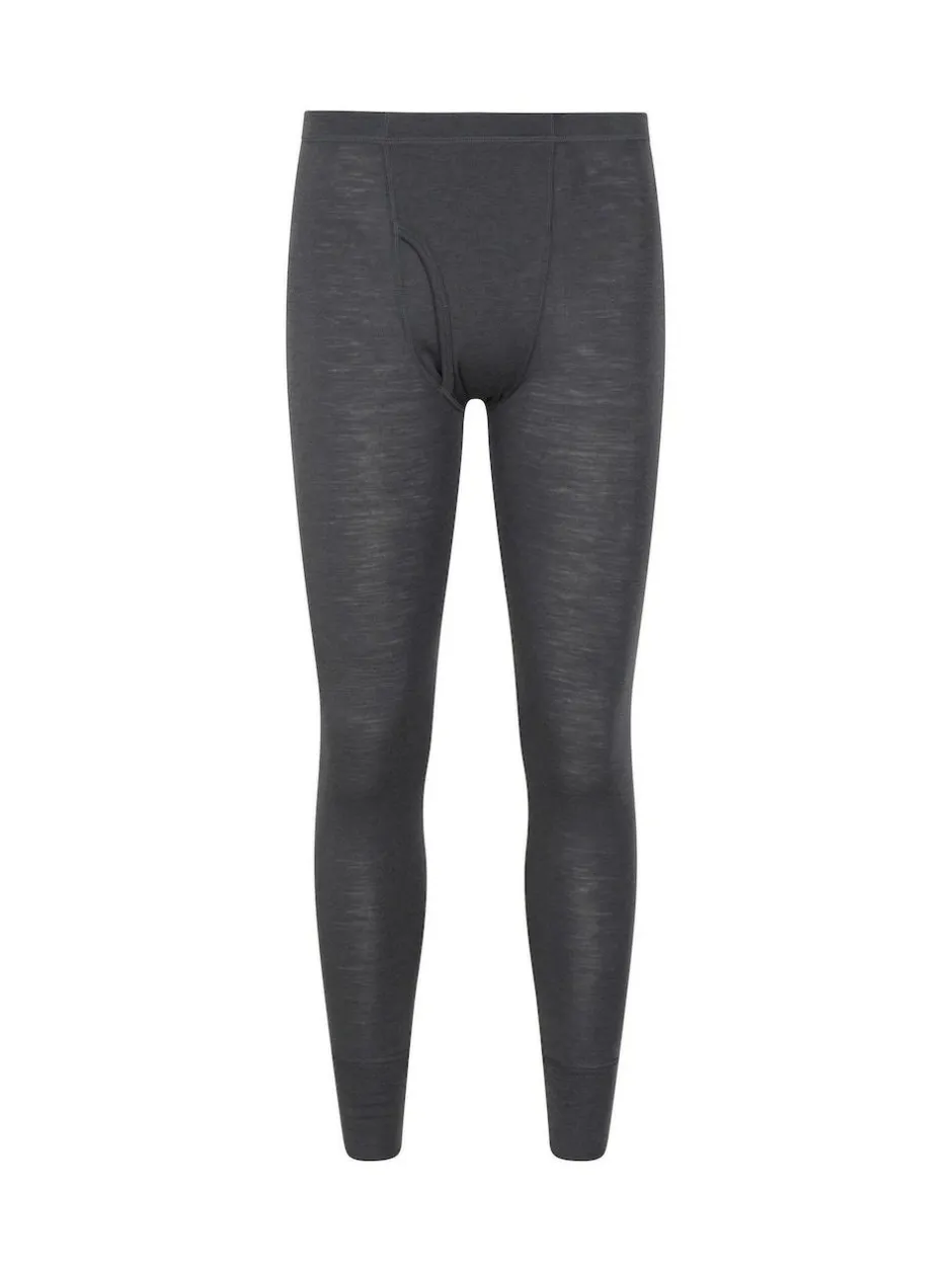Mountain Warehouse Light Black Mens Merino II Thermal Baselayer Joggers Clearance