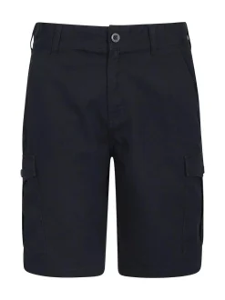 Mountain Warehouse Navy Mens Lakeside 100% Cotton Cargo Shorts Online