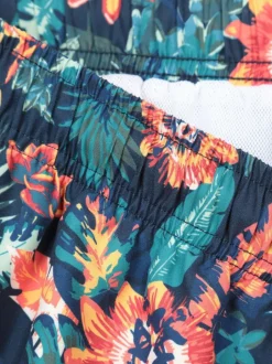 Mountain Warehouse Pink Mens Aruba Printed Quick Drying Swimshorts with UV Max Protection Outlet