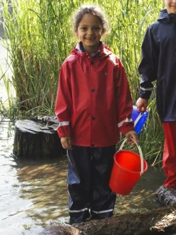 Muddy Puddles Red Rainy Day Waterproof Jacket And Trousers Rain Set