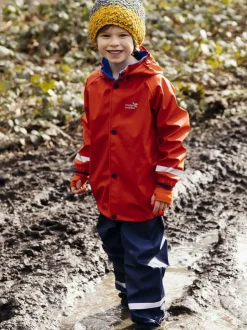 Muddy Puddles Red Rainy Day Waterproof Jacket And Trousers Rain Set