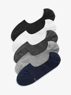 Next 5 Pack Invisible Trainers Socks Multi