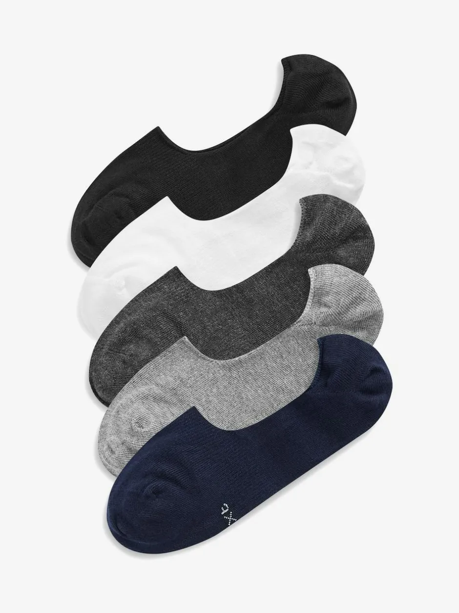 Next 5 Pack Invisible Trainers Socks Multi