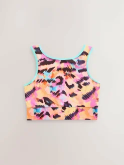Next Sports Crop Top (5-16yrs) Multi Animal New