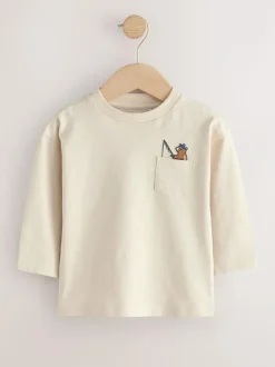 Next Multi Bright Animals Long Sleeve T-Shirts 5 Pack (3mths-7yrs) Hot