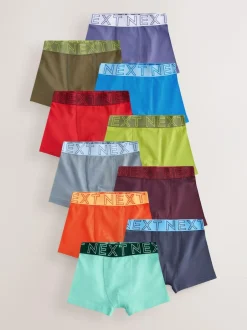 Next Boxers 10 Pack (2-16yrs) Multi Bright Discount