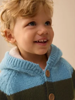 Next Multi Bright Stripe Character Cardigan (3mths-7yrs) New