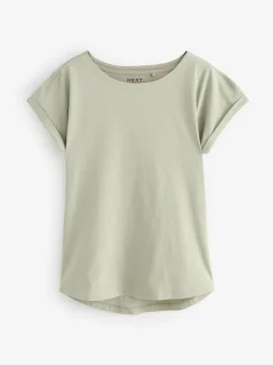 Next Multi Cap Sleeve 100% Cotton T-Shirts 7 Pack New