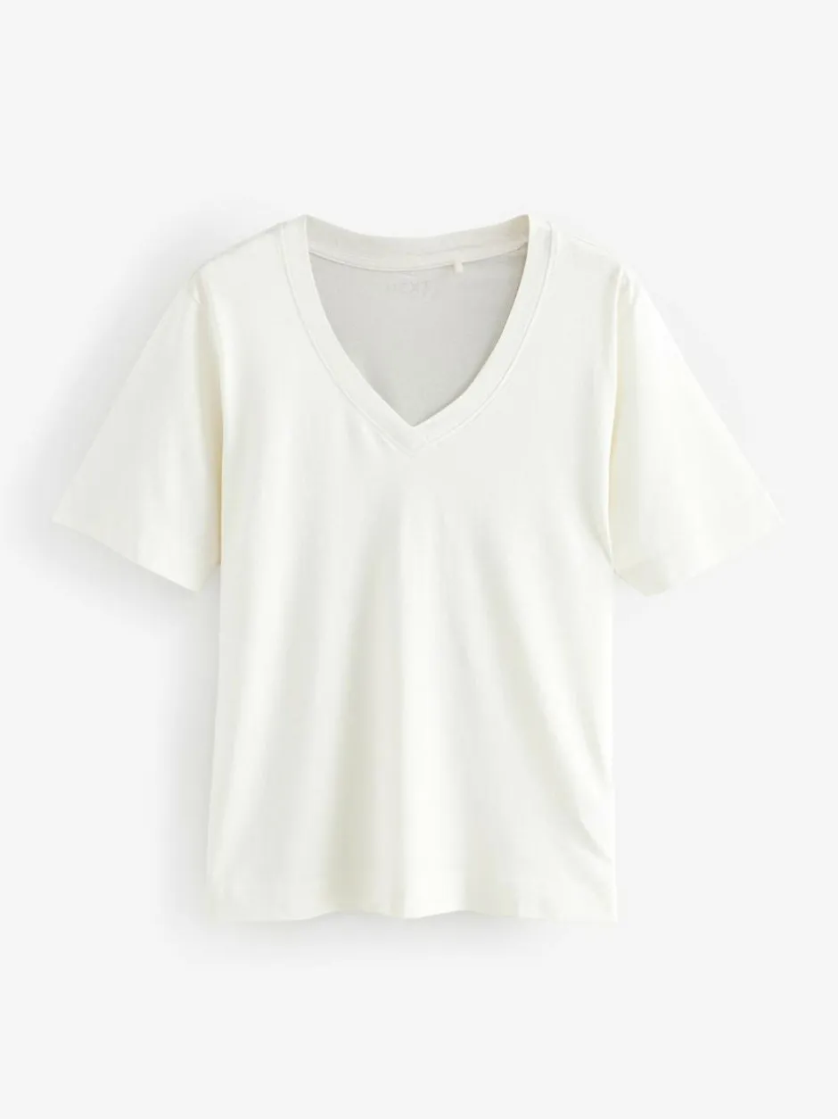 Next Multi Cotton Modal Slouch T-Shirt 5 Pack Sale