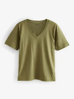 Next Multi Cotton Modal Slouch T-Shirt 5 Pack Sale