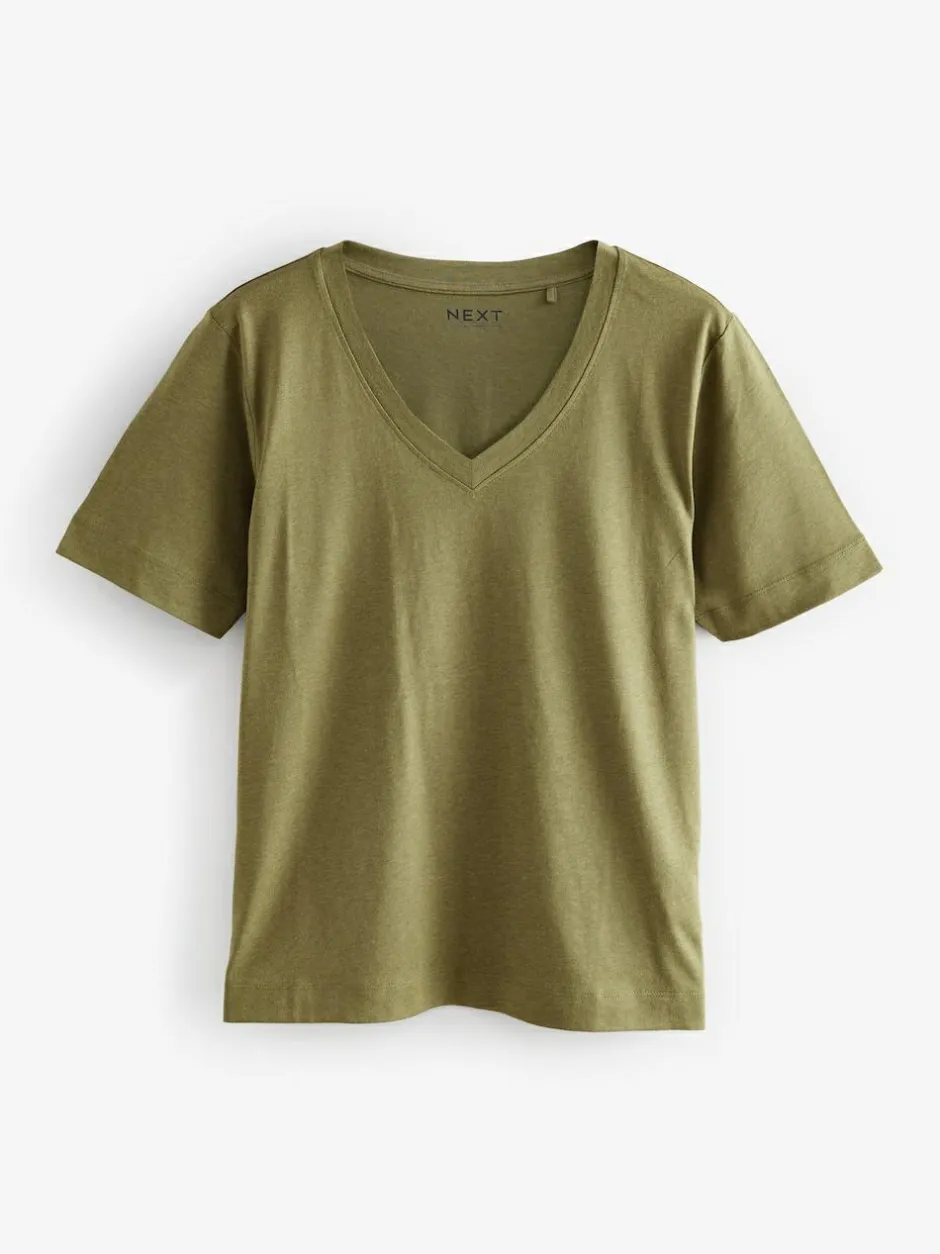 Next Multi Cotton Modal Slouch T-Shirt 5 Pack Sale
