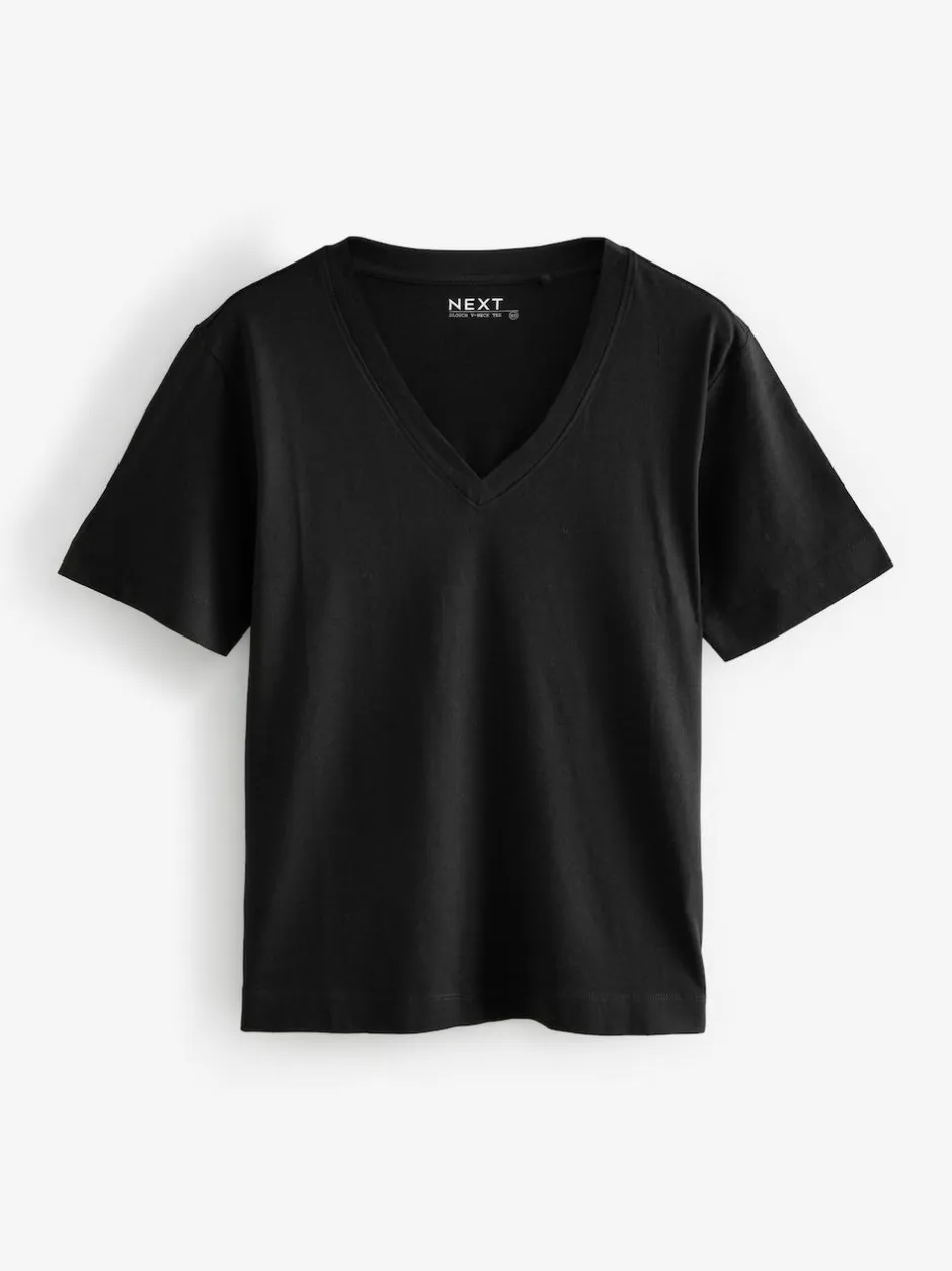 Next Multi Cotton Modal Slouch T-Shirt 5 Pack Sale