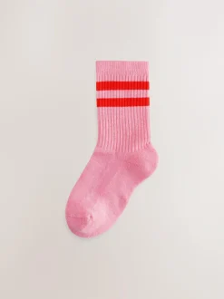 Next Cotton Rich Cushioned Sole Ankle Socks 4 Pack Multi New
