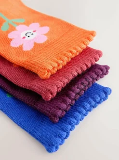 Next Multi Cotton Rich Flower and Heart Ankle Socks 4 Pack Hot