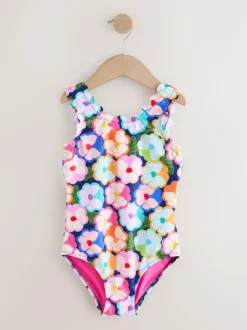 Next Scallop Edge Swimsuit (3-16yrs) Multi Floral Sale